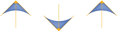 blue and orange arrows on white and grey background