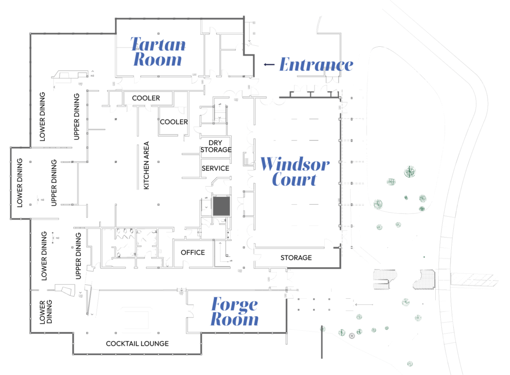 Restaurant first floor plan